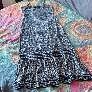 Michael Kors Blue and White Maxi Dress